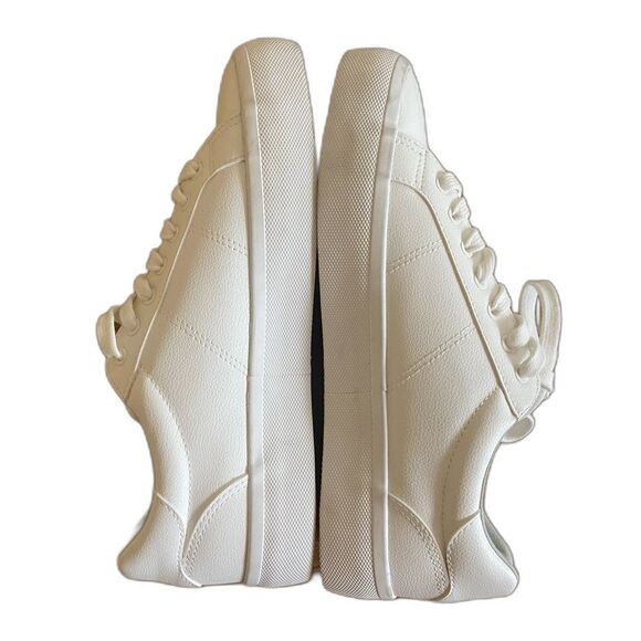 Zara - Basic Platform Sneakers in White Vegan Leather - size 40 / US 9, 9.5 - Picture 2 of 9